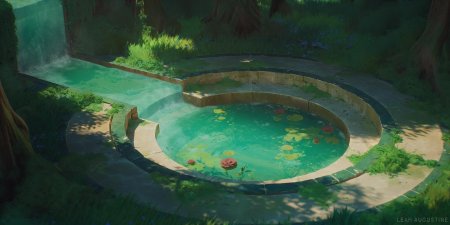 Картина пруд