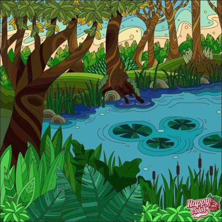 Мультяшный лес
