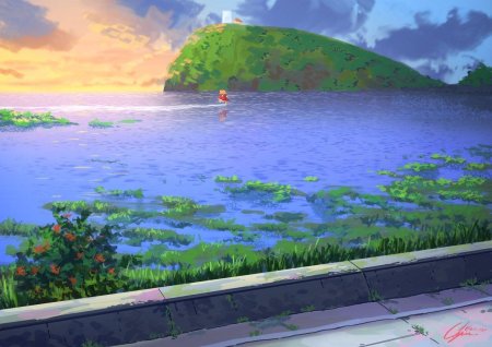 Пейзаж аниме