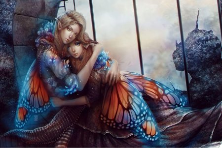 Девушка бабочка фэнтези