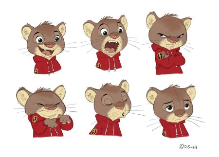 Эмоции мультяшных животных