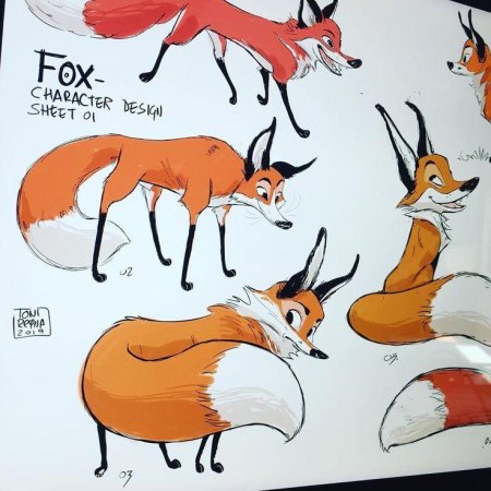 Лиса рисунки