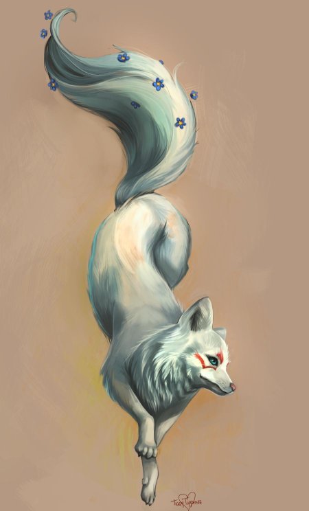 Кицунэ арт лиса