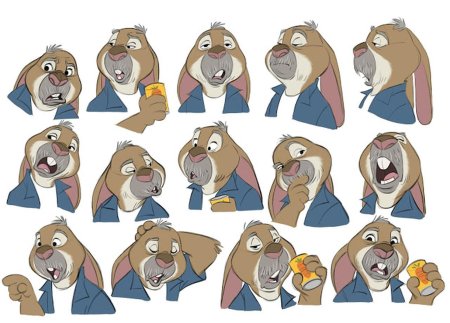 Зоотопия концепт персонажей