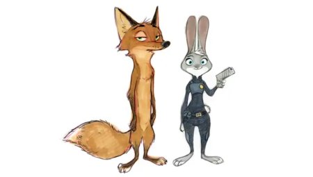 Лис и зайка из зверополиса