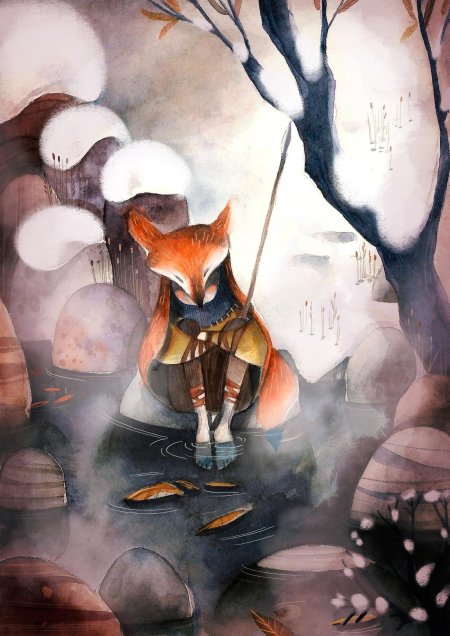 Лиса живопись