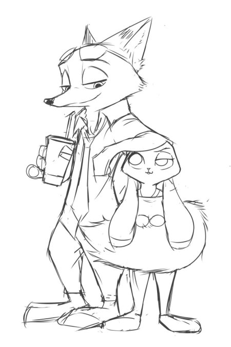 Тату лис из зверополиса