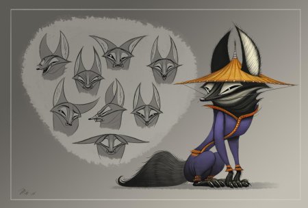 Лиса концепт арт