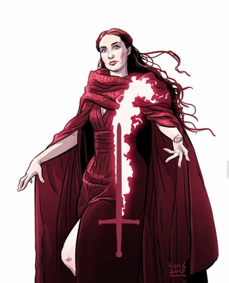 Красная жрица мелисандра арт