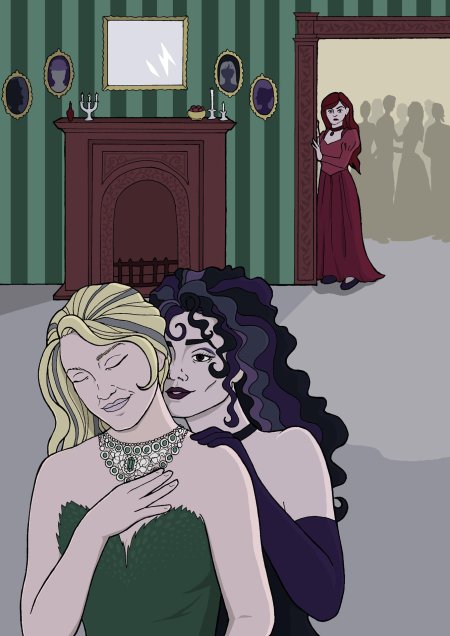 Беллатриса лестрейндж и нарцисса малфой