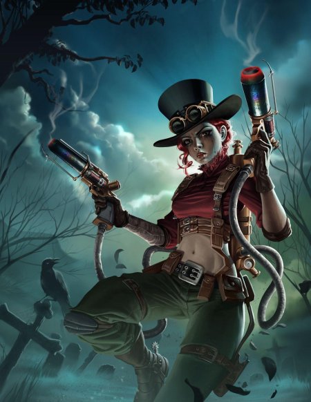 Стимпанк девушка