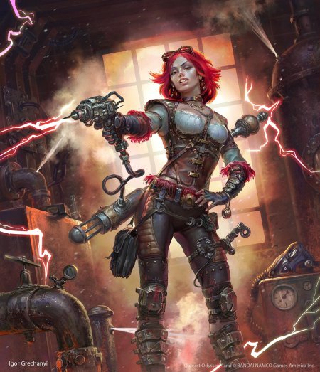 Стимпанк девушка арт