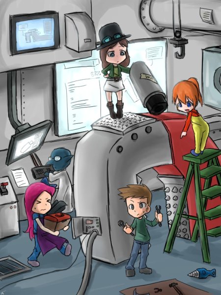 Terraria механик арт