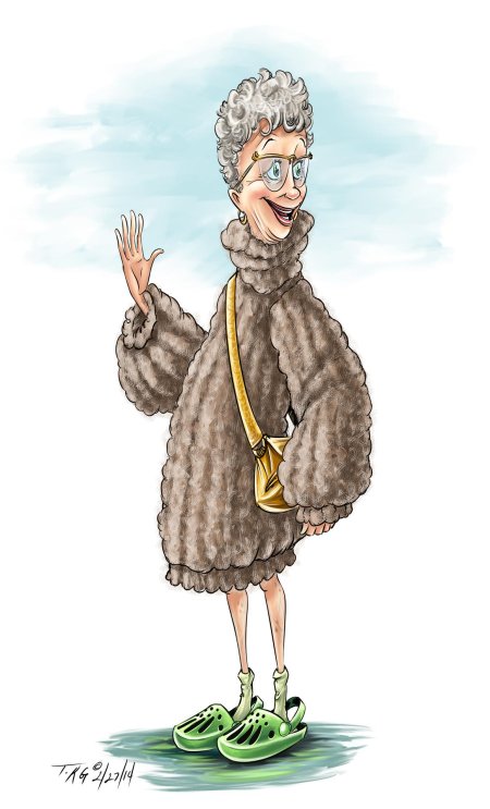 Смешная старушка