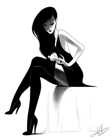 Эскиз девушка