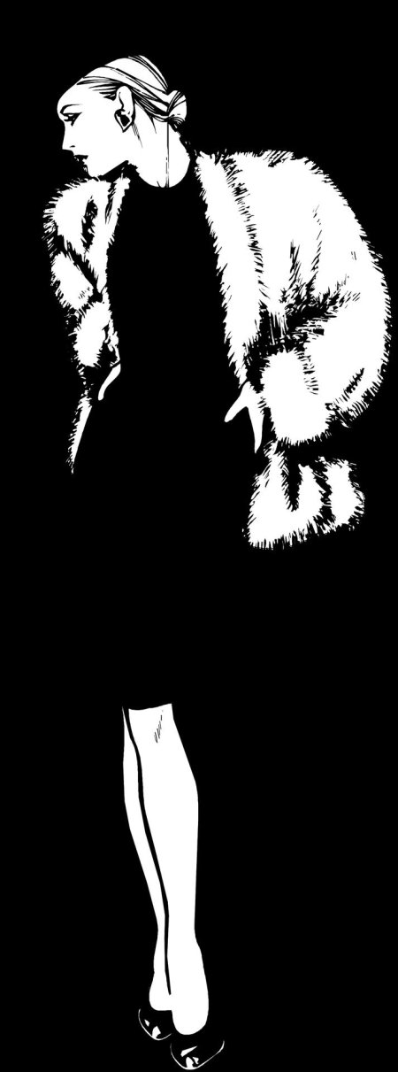 Шуба силуэт