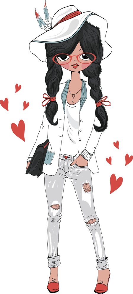 Девочка мультяшная