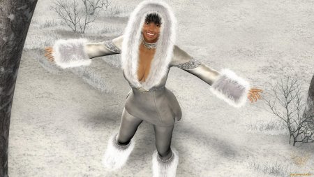 Девушка в мехах