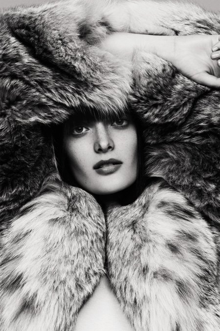 Фотосессия в шубе