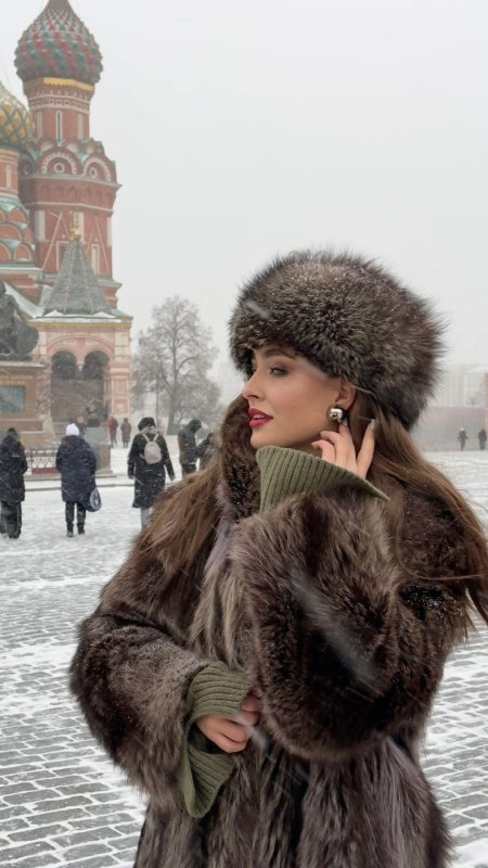 Фотосессия в стиле рашен герл шубе