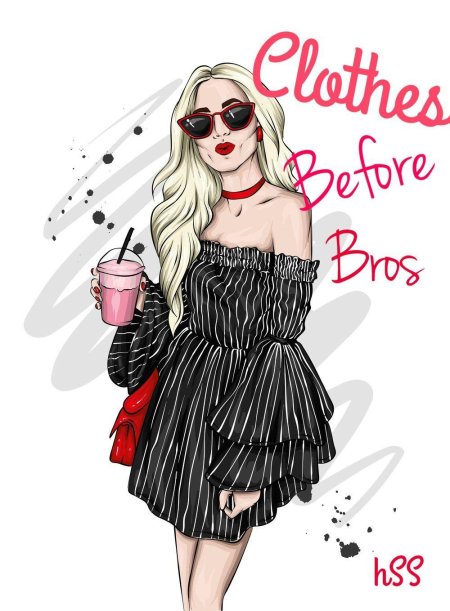 Модные девочки мультяшные