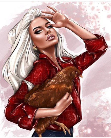 Girl illustration art