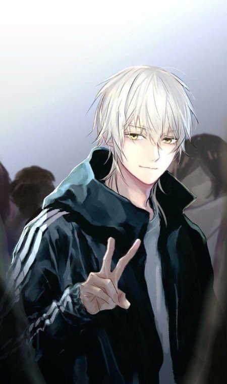 Беловолосый парень