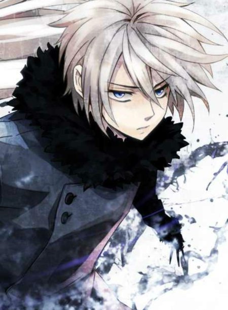 Аниме герой с белыми волосами