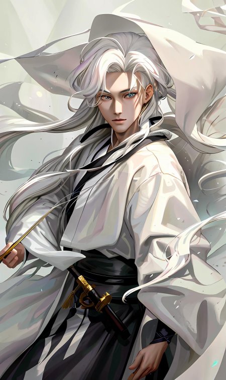 Персонажи с белыми волосами