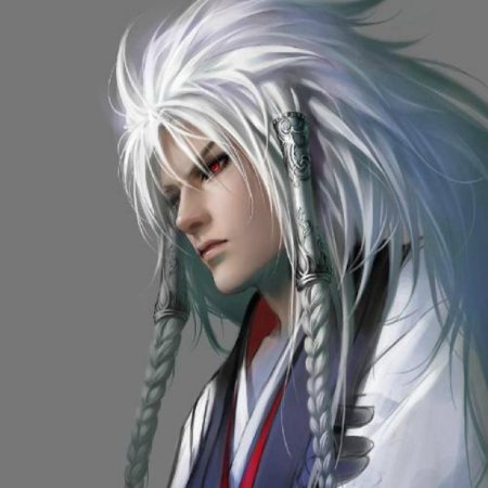 Беловолосый вампир аниме