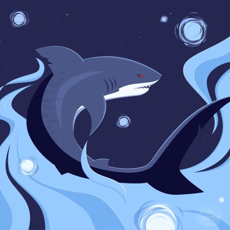 Акула иллюстрация