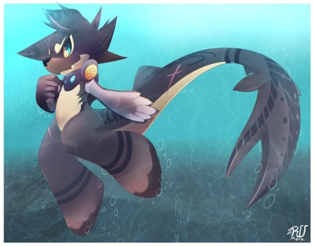 Фурри акула девушка