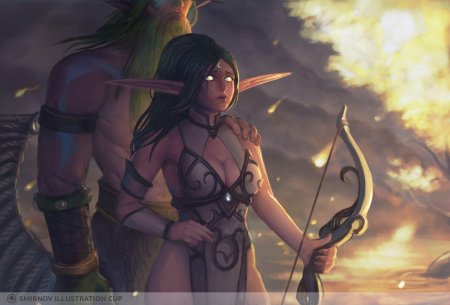 Варкрафт ночные эльфы лучница