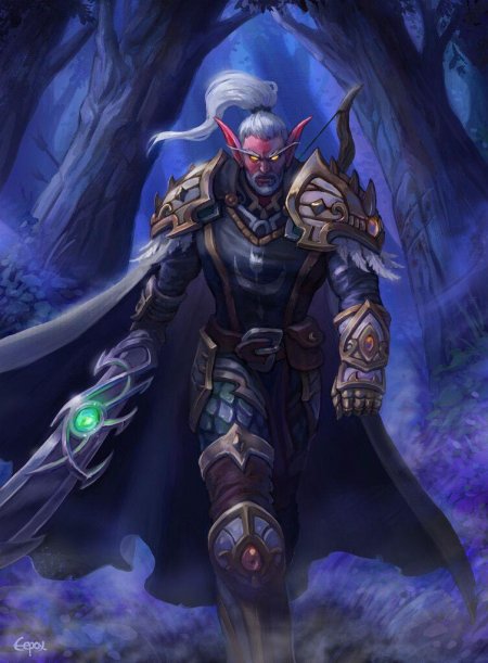 Wow ночной эльф воин