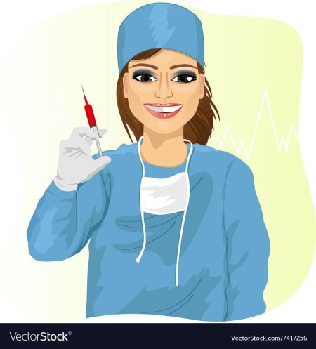 Медсестра со шприцем