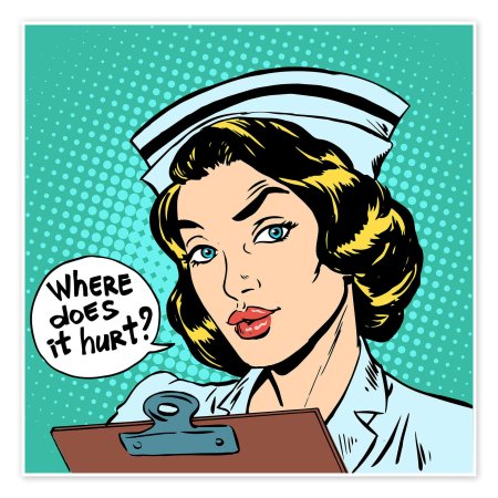 Медсестра поп арт