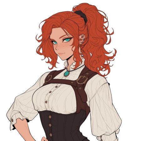 Рыжая девушка