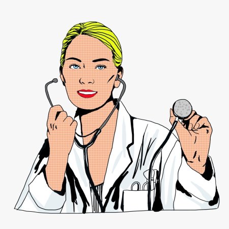 Врач женщина вектор