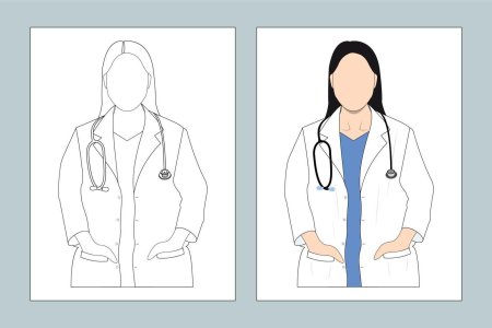 Раскраска медсестра