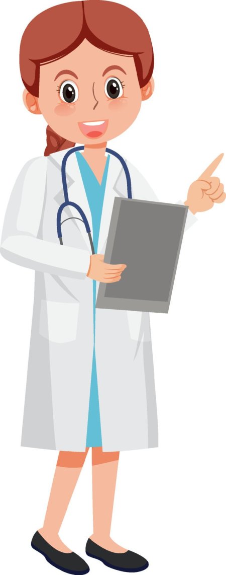Female doctor cartoon