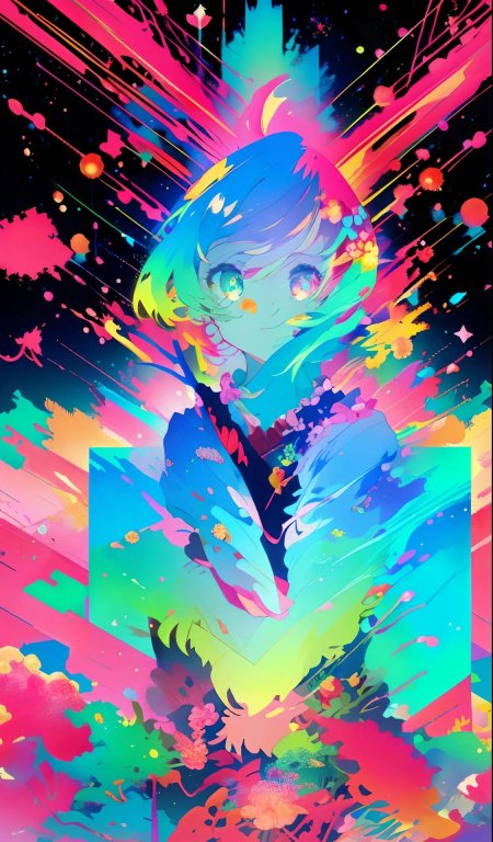 Аниме разноцветные