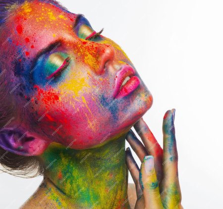 Краски на лице