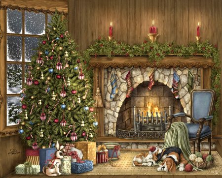 Новогодние камины