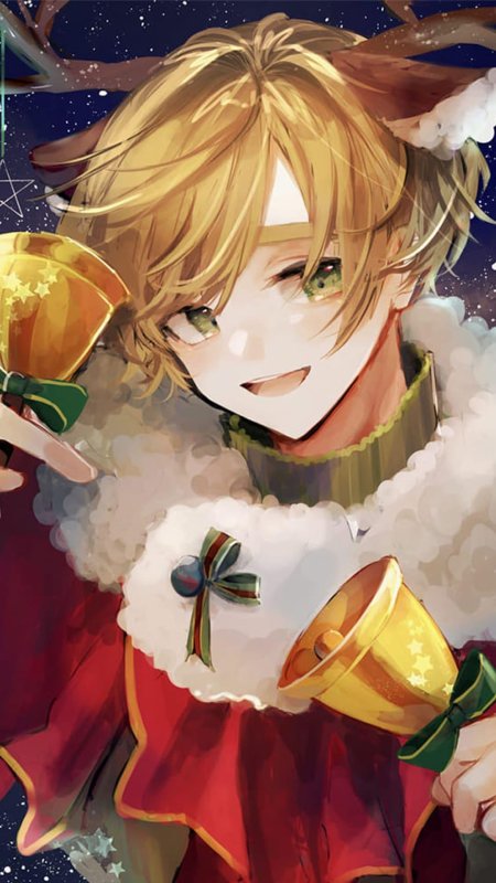 Аниме новый год парни