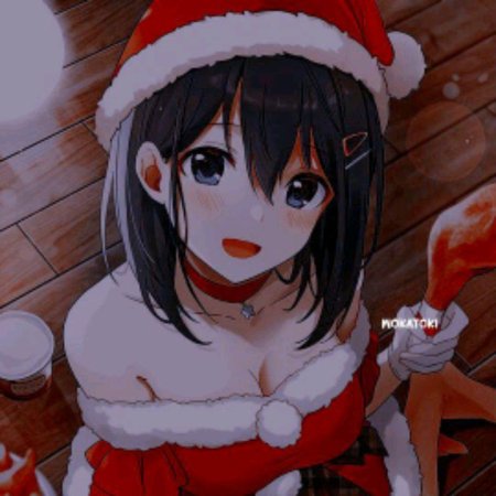 Новогодние аниме тянки