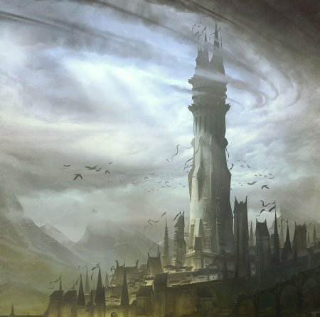 Башня фэнтези некрополис