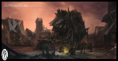 Дарк фэнтези деревня