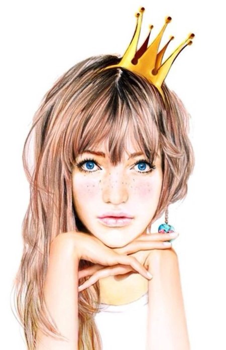 Девушка с короной