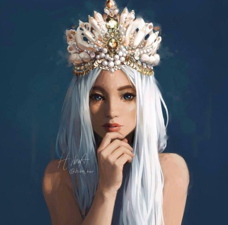 Девушка с короной