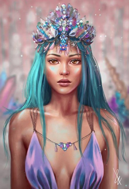 Девушка с короной